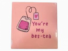 Keramická dlaždica - originálna keramická dekorácia - My bes-tea