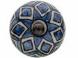 Keramická úchytka 4 cm - modrá