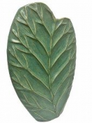 Keramická váza list – Scheulen 32 cm, zelená dekorácia do interiéru