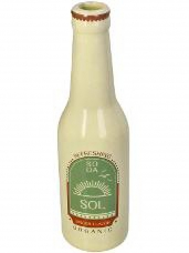 Keramická váza alebo svietnik Soda ginger 24 cm 