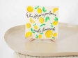Keramická dlaždica - originálna keramická dekorácia - Life lemons