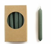 Kónická sviečka 10 cm - forest green