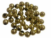 Plastové korálky perličky 6mm 10g - zlaté