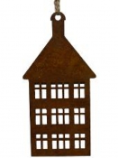Kovový korténový domček Holland 13 cm