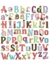 Kreatívne nálepky glitrované - abeceda 