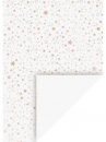 Kreatívny papier A4 - biely - medené hviezdičky