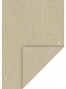 Kreatívny papier A4 - prírodný - zlaté hviezdičky