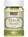 Akrylová vintage farba Dekor Paint - 100 ml - žltkastá zelená