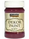 Akrylová vintage farba Dekor Paint - 100 ml - burgundská červená