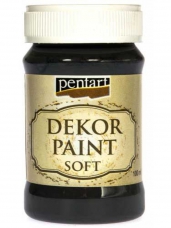 Akrylová vintage farba Dekor Paint - 100 ml - čierna