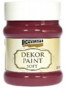Akrylová vintage farba Dekor Paint - 230 ml - burgundská červená