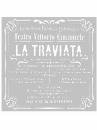 Šablóna 18 x 18 cm - La Traviata