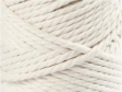 Macramé bavlnený špagát 4 mm - biely