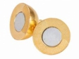 Okrúhle magnetické zapínanie 6mm - zlaté