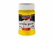Matná akrylová farba PENTART  - 100 ml - žltá