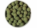 Sklenená korálka matná 8mm - olivová zelená