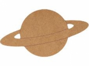 MDF silueta - planéta Saturn 15 cm