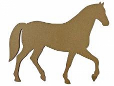 MDF silueta - kôň 30cm