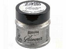 Glamour metalická akrylová farba 50ml - platina