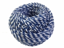 Bavlnený špagát 25m - bielo-modrý