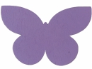 Drevený výrez motýľ - 7cm - fialový