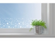 Fóliová nálepka - lepiaci pás na okno/sklo - snehové vločky