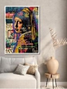 Obraz Dievča s perlovou náušnicou graffiti 60x90 cm