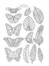 Odlievacia forma - Motýle a listy Amazonia