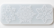 Silikónová odlievacia forma – vianočné vločky 7–9 cm