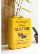 Keramická váza alebo svietnik Olive oil 17 cm 