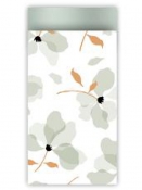 Luxusné papierové vrecko 7 x 13 cm - kvetiny