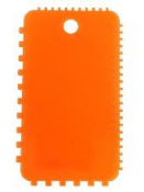 Plastová špachtľa 6x10 cm - oranžová