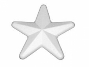 Polystyrénová hviezda 20 cm