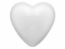 Polystyrénové srdce - 11 cm