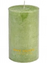 Prémiová sviečka RUSTIK XXL 9x15 cm - jarná zelená