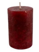 Prémiová sviečka RUSTIK 8 cm - burgundy