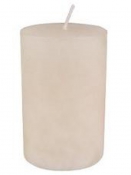 Prémiová sviečka RUSTIK 8 cm - krémová biela
