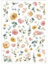 Ryžový papier A4 -  kvetinová záhrada