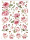 Ryžový papier A4 -  anglické ruže