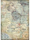Ryžový papier A4 - mapa