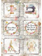 Ryžový papier A4 - romantické šitie