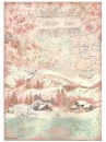 Ryžový papier A4 -  Zimná krajina