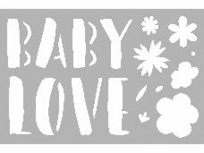 Šablóna 10 x 15 cm - Baby love