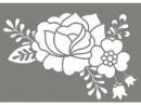 Šablóna A4 - kvety ľudový motív
