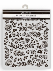 Vianočná šablóna –Biele Vianoce 20 × 25 cm 