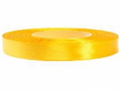 Saténová stuha - 12mm - slnečnicová žltá 8013