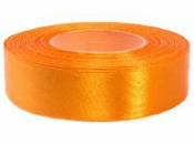 Saténová stuha - 25mm - svetlá oranžová 8018