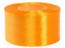 Saténová stuha - 50mm - svetlá oranžová 8018
