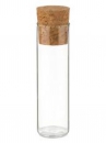 Sklenená fľaštička/skúmavka s korkovou zátkou 10 cm