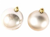 Vianočná sklenená guľa 2,5 cm - šampanská zlatá matná